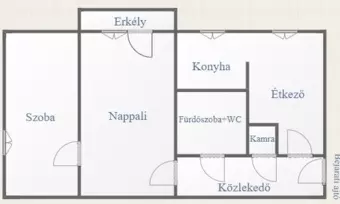 Nyíregyháza-Érkert 48 m2-es 1 emeleti lakás eladó!