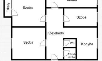 Nyíregyháza Árpád utca 79 m2-es, 4 szobás, felújított lakás eladó!