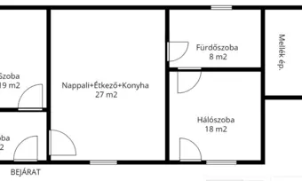 Nyírpazony Kabalás központi részén, 80 m2 es családi ház eladó.