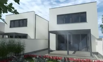 Nyíregyháza Kertvárosában, új építésű modern ikerház eladó.